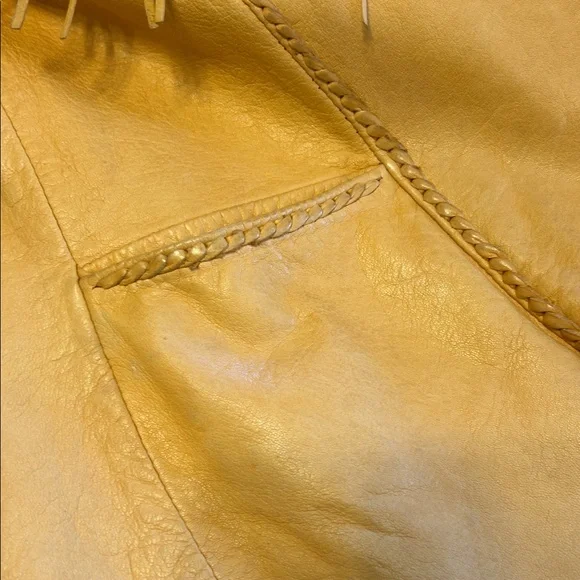 Embroidered Fringe Leather Jacket with beautiful bead work - Picture 12 of 13